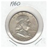 1960 Franklin Silver Half Dollar