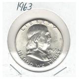 1963 Franklin Silver Half Dollar