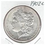 1902-O Morgan Silver Dollar