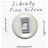 1 gram Fine Silver Bar - Lady Liberty & Eagle