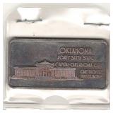 Oklahoma Commemorative 1 oz .999 Fine Silver Bar Oklahoma Commemorative 1 oz .999 Fine Silver Bar
