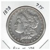 1878 Morgan Silver Dollar - 7TF, Reverse of 1878 1878 Morgan Silver Dollar - 7TF, Reverse of 1878