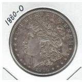 1880-O Morgan Silver Dollar