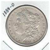 1884-O Morgan Silver Dollar