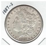 1887-S Morgan Silver Dollar