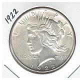 1922 Peace Silver Dollar