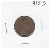 1910-S Lincoln Wheat Cent 1910-S Lincoln Wheat Cent