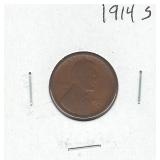 1914-S Lincoln Wheat Cent 1914-S Lincoln Wheat Cent