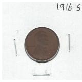 1916-S Lincoln Wheat Cent