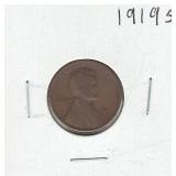 1919-S Lincoln Wheat Cent 1919-S Lincoln Wheat Cent