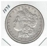 1878 Morgan Silver Dollar - 7TF, Reverse of 1878 1878 Morgan Silver Dollar - 7TF, Reverse of 1878