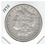 1878 Morgan Silver Dollar - 7TF, Reverse of 1878