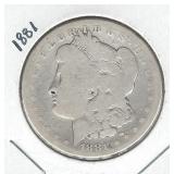 1881 Morgan Silver Dollar 1881 Morgan Silver Dollar