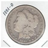 1881-O Morgan Silver Dollar