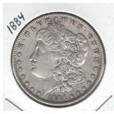 1884 Morgan Silver Dollar