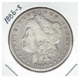 1886-S Morgan Silver Dollar