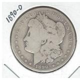 1890-O Morgan Silver Dollar