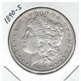 1890-S Morgan Silver Dollar