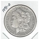 1891-O Morgan Silver Dollar