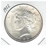 1922 Peace Silver Dollar