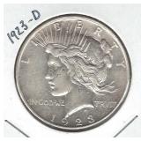 1923-D Peace Silver Dollar