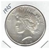 1925 Peace Silver Dollar