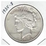 1935-S Peace Silver Dollar