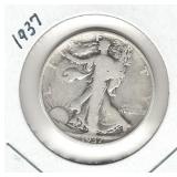 1937 Walking Liberty Silver Half Dollar 1937 Walking Liberty Silver Half Dollar