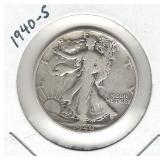 1940-S Walking Liberty Silver Half Dollar 1940-S Walking Liberty Silver Half Dollar
