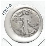1943-D Walking Liberty Silver Half Dollar 1943-D Walking Liberty Silver Half Dollar