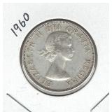 1960 Canadian Silver Half Dollar