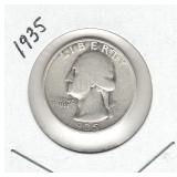 1935 Washington Silver Quarter