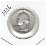 1936 Washington Silver Quarter