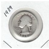 1939 Washington Silver Quarter 1939 Washington Silver Quarter