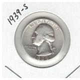 1939-S Washington Silver Quarter 1939-S Washington Silver Quarter