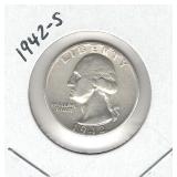1942-S Washington Silver Quarter 1942-S Washington Silver Quarter