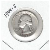 1944-S Washington Silver Quarter