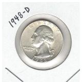 1948-D Washington Silver Quarter 1948-D Washington Silver Quarter