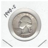 1948-S Washington Silver Quarter