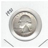 1951 Washington Silver Quarter 1951 Washington Silver Quarter