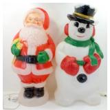 * Santa Clause and Snowman Large Glow Molds -