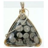 Pendant by Local Artist - 14kt GF and Sterling Pendant by Local Artist - 14kt GF and Sterling