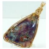 Pendant by Local Artist - Sterling Wire Wrap Pendant by Local Artist - Sterling Wire Wrap