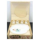 * Federal Glass Company Vintage Picnic Snack Set * Federal Glass Company Vintage Picnic Snack Set