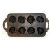 * John Wright Cast Iron Muffin Pan - Made in * John Wright Cast Iron Muffin Pan - Made in