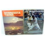 Minnesota Twins 1977 Yearbook & 1978 Official