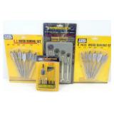 6 pc. Wood Boring Set (x2), 4 pc. Metric Wrenchet 6 pc. Wood Boring Set (x2), 4 pc. Metric Wrenchet