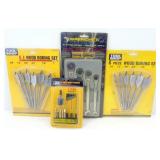 6 pc. Wood Boring Set (x2), 4 pc. Metric Wrenchet