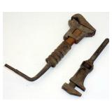 2 Vintage Pipe/Monkey Wrenches 2 Vintage Pipe/Monkey Wrenches