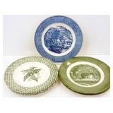 * Decorative Plates: 1 Currier & Ives "The Old * Decorative Plates: 1 Currier & Ives "The Old